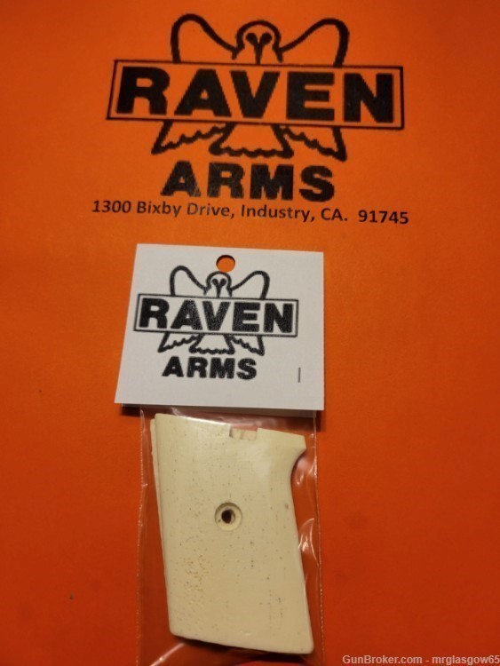 Raven / Phoenix Arms MP25, MP-25, P25, P-25 Faux Ivory Wood Grips (Flip Saf-img-0