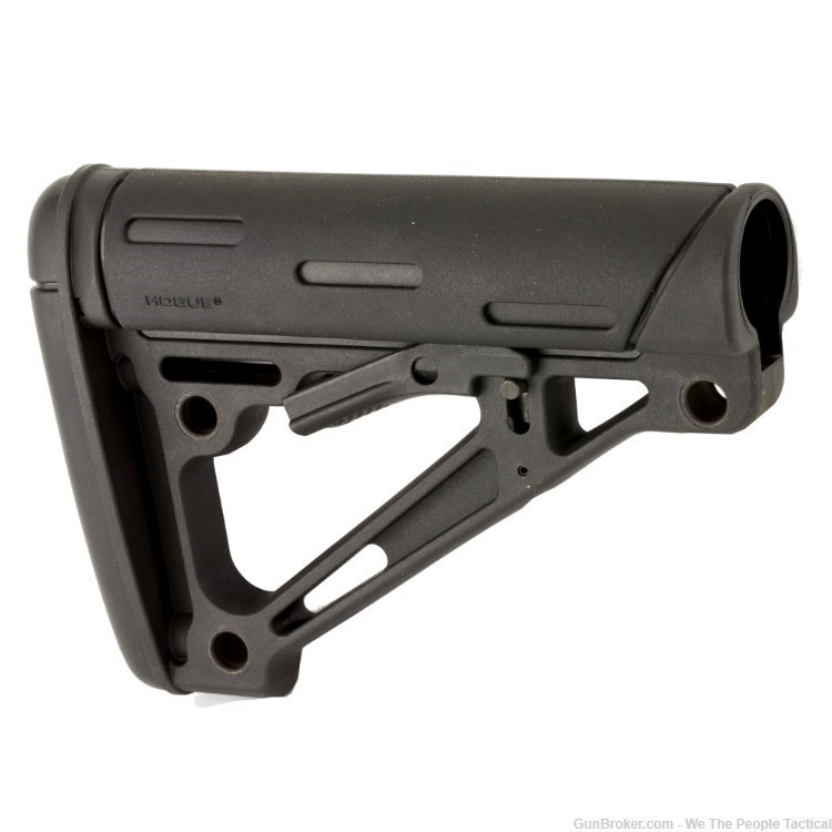 Hogue, AR-15 6-Position Stock, Fits Mil-Spec Buffer Tube Only, Black NEW-img-0