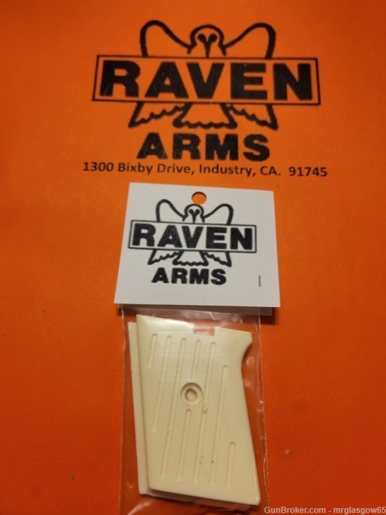 Raven / Phoenix Arms MP25, MP-25, P25, P-25 Faux Ivory Groove Grips (Flip S-img-0