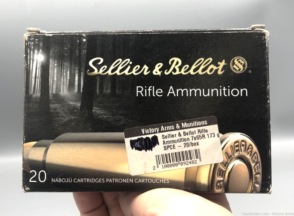 Sellier & Bellot 7x65R 173gr SPCE 20 Rounds Ammunition-img-1