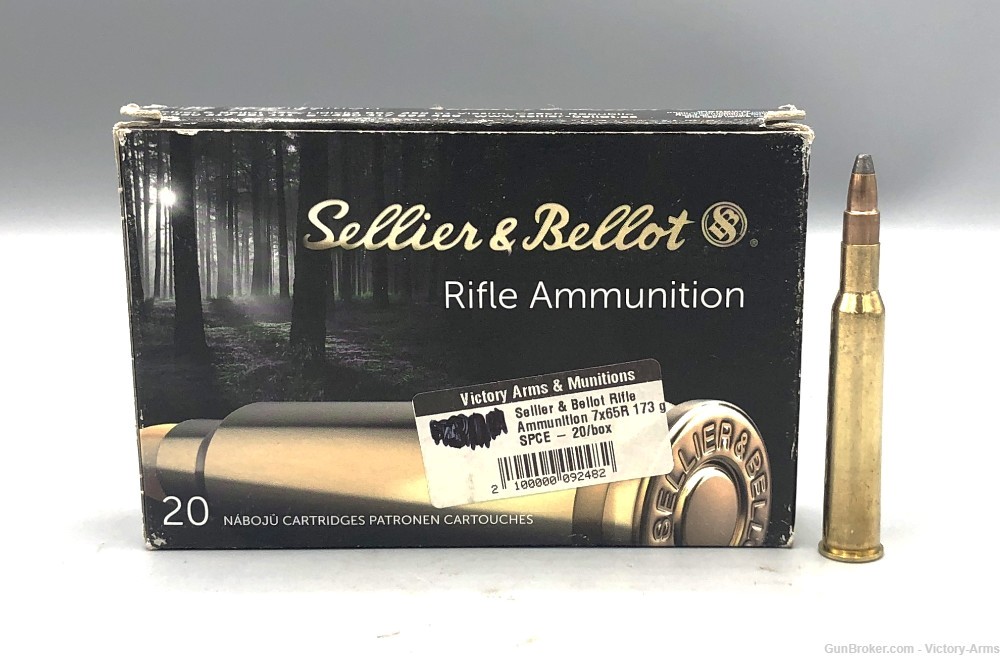 Sellier & Bellot 7x65R 173gr SPCE 20 Rounds Ammunition-img-0