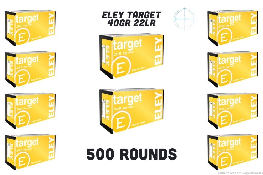 Eley Target 22lr 40gr Round Nose - 500rd Brick Rimfire Ammuntion-img-0
