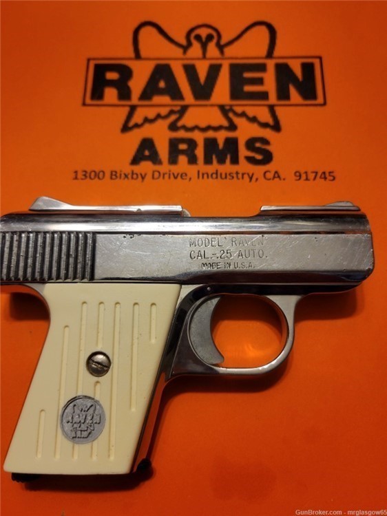 Raven / Phoenix Arms MP25, MP-25, P25, P-25 Faux Ivory Groove Grips (Flip S-img-3