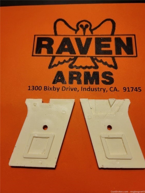 Raven / Phoenix Arms MP25, MP-25, P25, P-25 Faux Ivory Groove Grips (Flip S-img-2