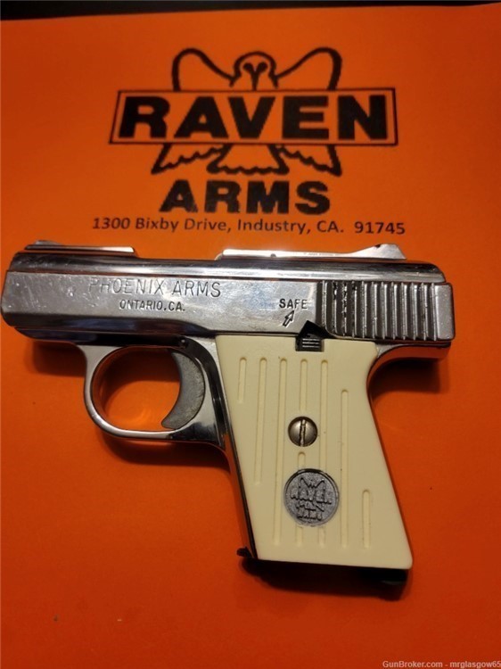 Raven / Phoenix Arms MP25, MP-25, P25, P-25 Faux Ivory Groove Grips (Flip S-img-5