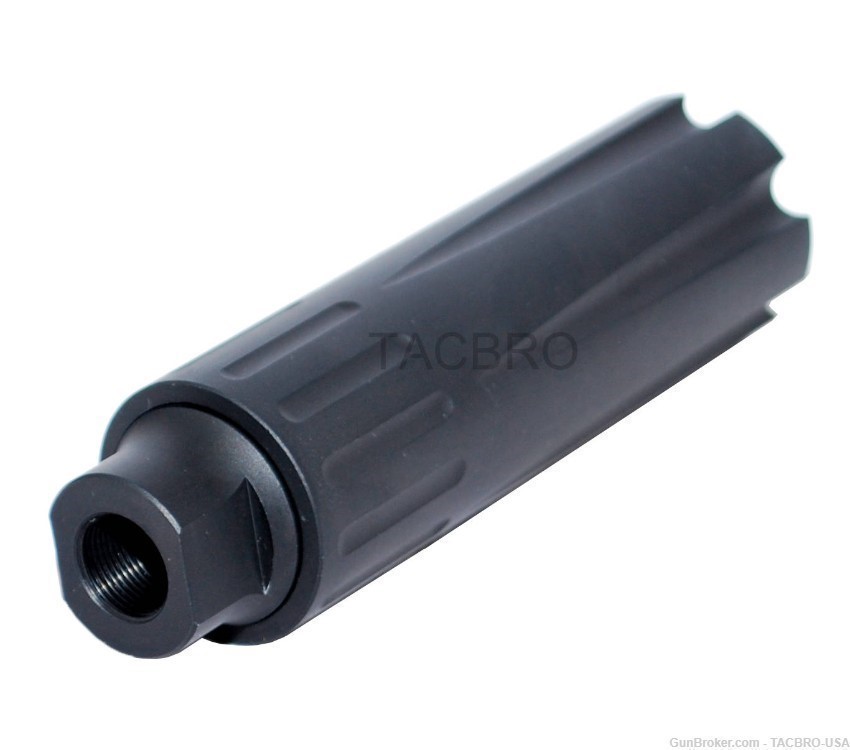 TACBRO 4.5" Linear Comp 1/2"x28 Muzzle Brake For 9MM Ruger PC 9-img-1