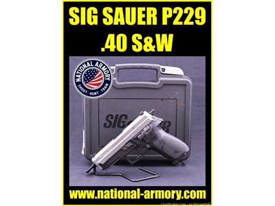SIG SAUER P229 40 S&W W/ 2 MAGS HARD CASE  STAINLESS    * HUGE PRICE DROP