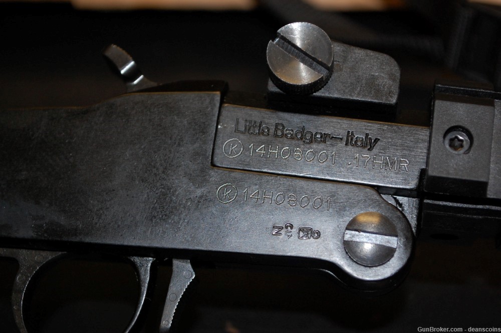 Chiappa LITTLE Badger Single Shot Rifle 17 HMR 16.5" Blued NIB .17 -img-7