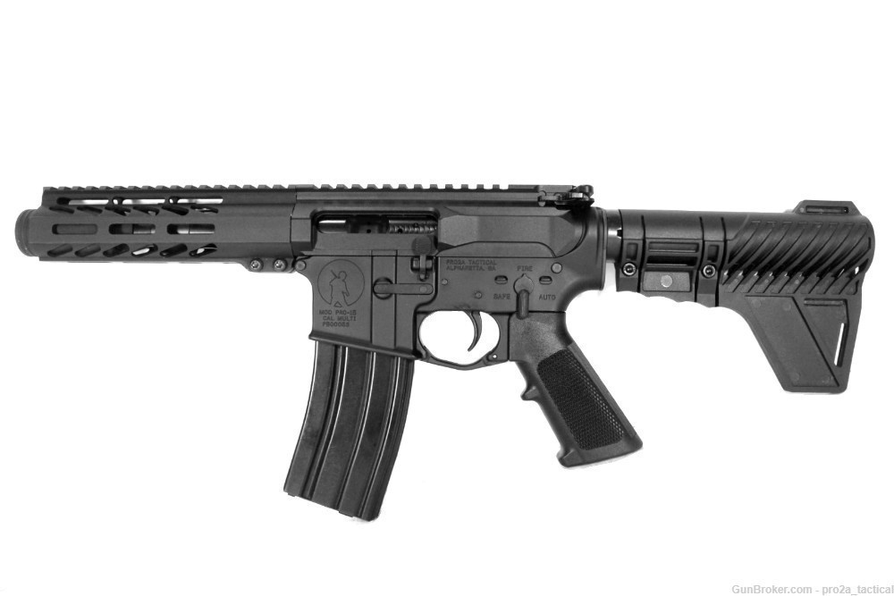PRO2A TACTICAL PATRIOT LEFT HAND 5 inch AR-15 300 Blackout M-LOK Pistol -img-0