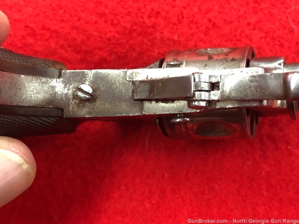 Early 1900's Belgian "Velo Dog" Folding Trigger Revolver.-img-1