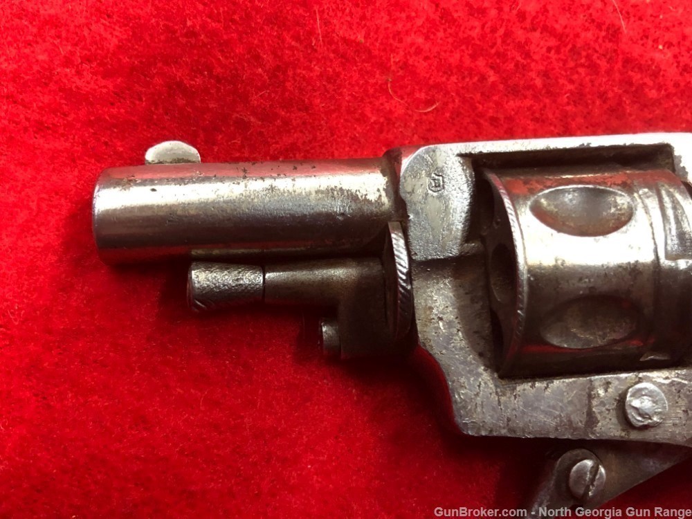 Early 1900's Belgian "Velo Dog" Folding Trigger Revolver.-img-8