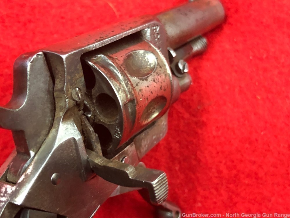 Early 1900's Belgian "Velo Dog" Folding Trigger Revolver.-img-12