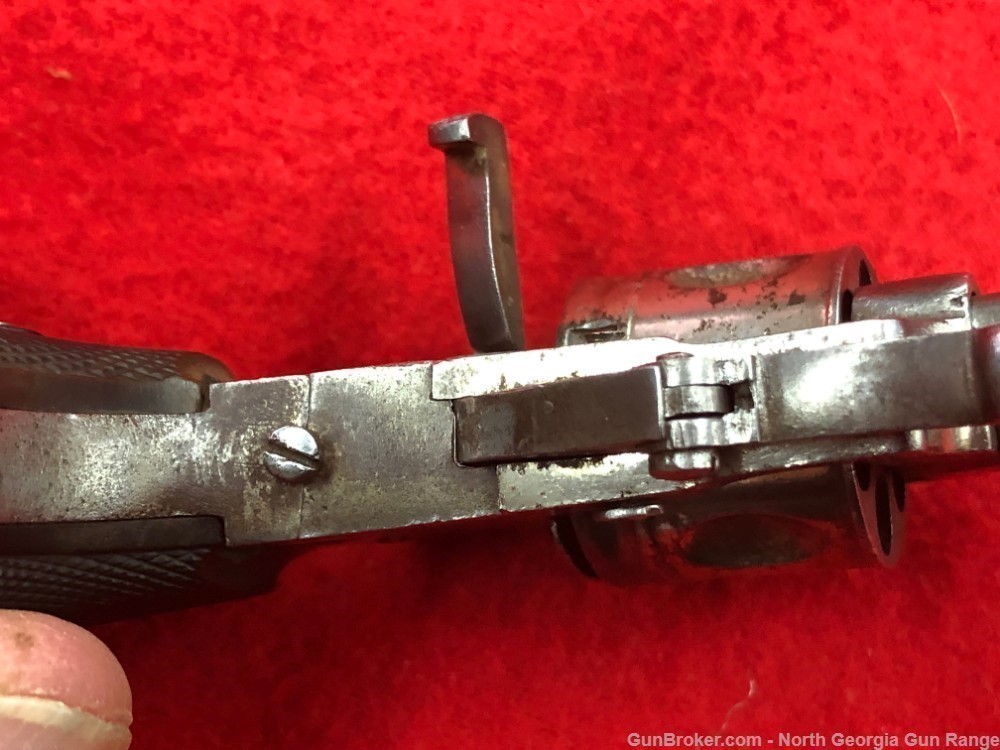Early 1900's Belgian "Velo Dog" Folding Trigger Revolver.-img-13