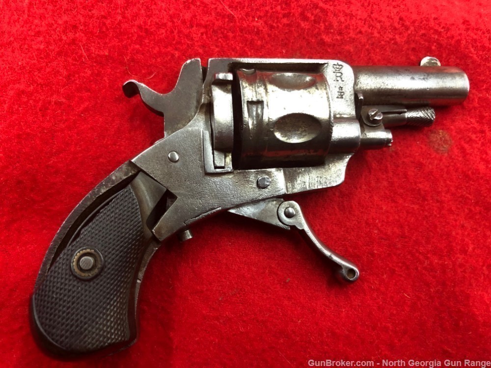 Early 1900's Belgian "Velo Dog" Folding Trigger Revolver.-img-5