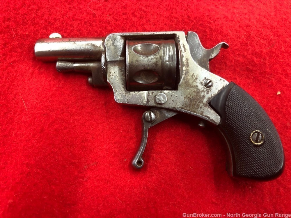 Early 1900's Belgian "Velo Dog" Folding Trigger Revolver.-img-0