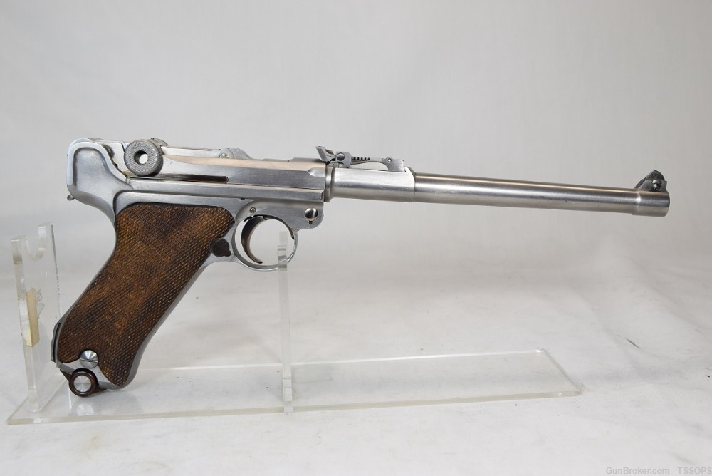 RARE John Martz Custom ARTILERY Luger WITH HOLSTER-img-5