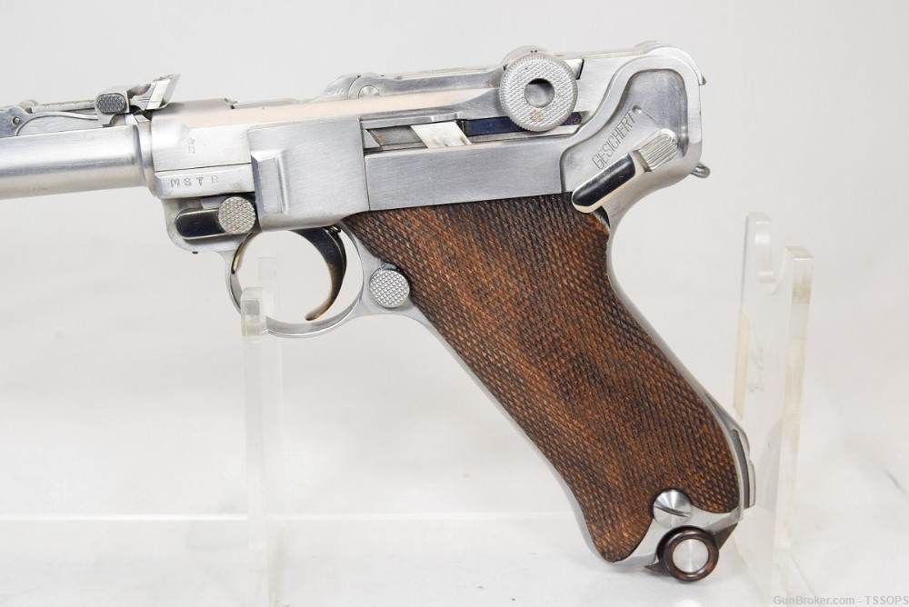 RARE John Martz Custom ARTILERY Luger WITH HOLSTER-img-2