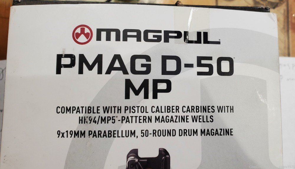 Magpul P-mag D-50 MP 9mm BLK 50rd drum magazine -img-2