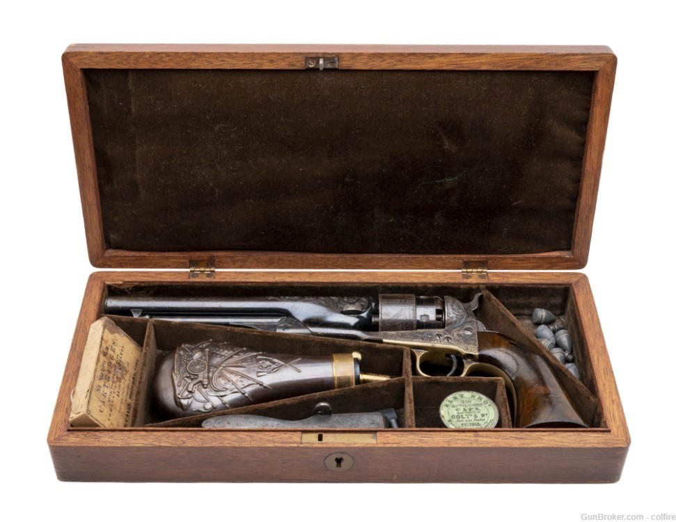 Cased Factory Engraved Colt 1860 Army (AC524)-img-8