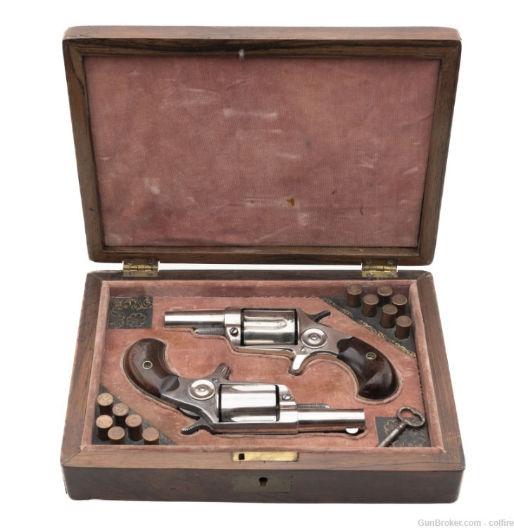 Excellent Cased Pair of Colt New Line .38 Revolvers (C13231)-img-1