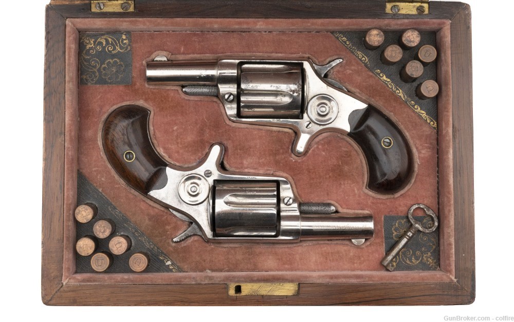 Excellent Cased Pair of Colt New Line .38 Revolvers (C13231)-img-0