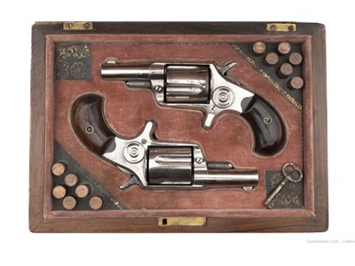 Excellent Cased Pair of Colt New Line .38 Revolvers (C13231)