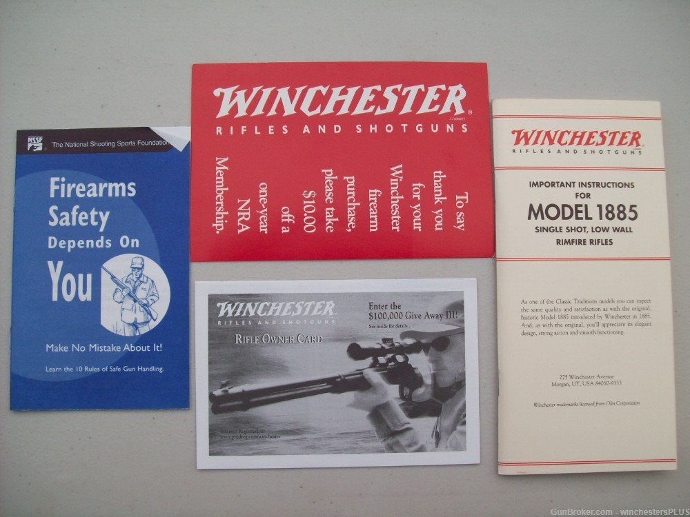 WINCHESTER MODEL 1885 LOW WALL 17 HMR 150TH ANNIVERSARY-img-22