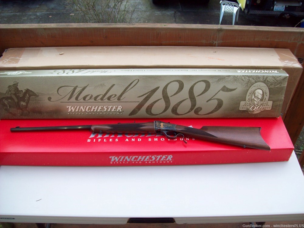 WINCHESTER MODEL 1885 LOW WALL 17 HMR 150TH ANNIVERSARY-img-0