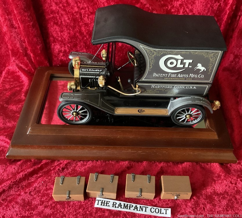 Franklin Mint Colt Model T 10" Diecast 1:16 Scale Die Cast Truck Glass Case-img-4