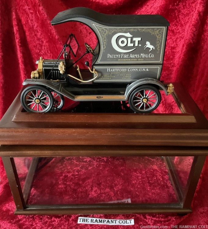 Franklin Mint Colt Model T 10" Diecast 1:16 Scale Die Cast Truck Glass Case-img-3
