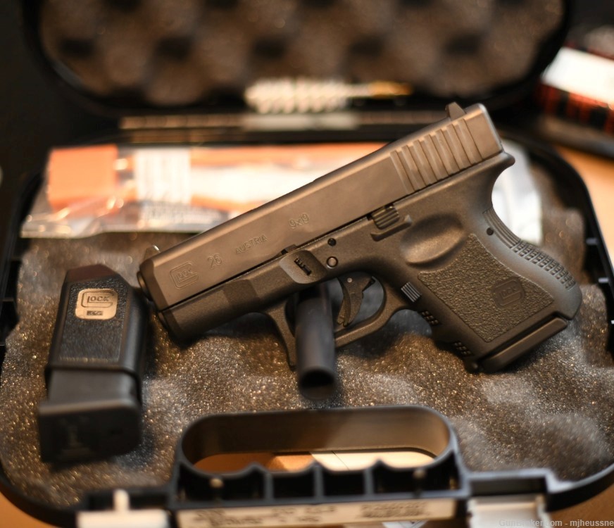 Glock 26 Gen 3 9mm 3.43in 10-Rd mags (4 total)-img-0