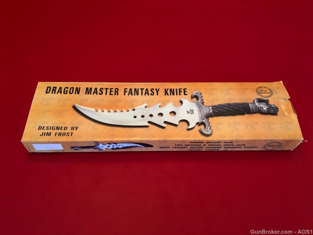 Frost Cutlery Dragon Master Fantasy Knife With Scabbard 17-548 NOS-img-11