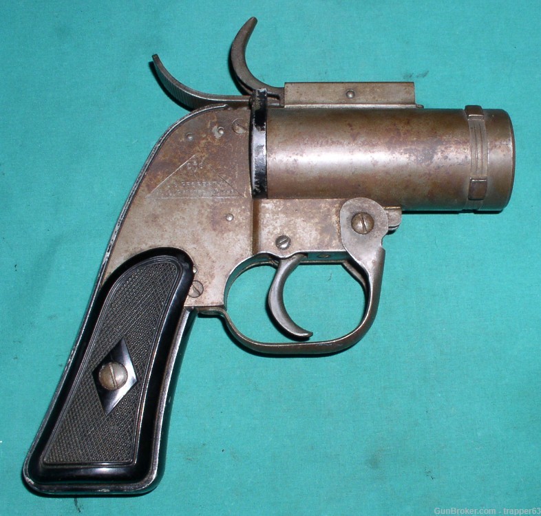 WWII M8 CEVC Pyrotechnic Pistol/Flare Gun M-8-img-0