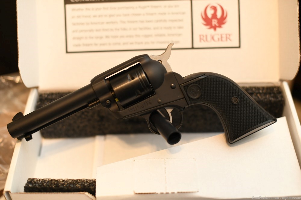 Ruger Wrangler 22 LR 4.62" 6-Rd Revolver Black Cerakote-img-0