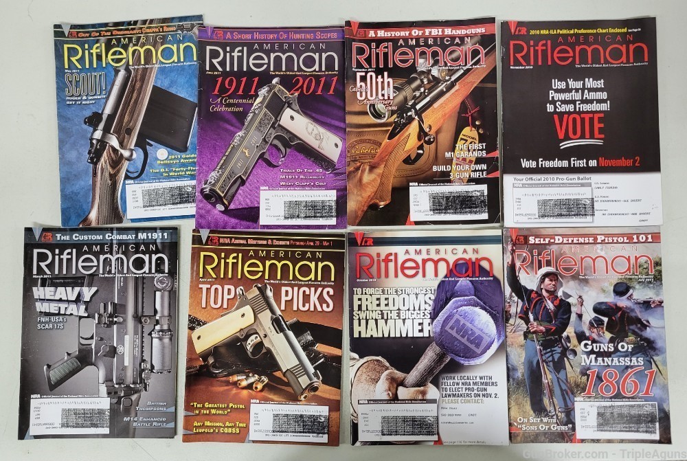 American Rifleman magazine lot of 17 issues-img-1
