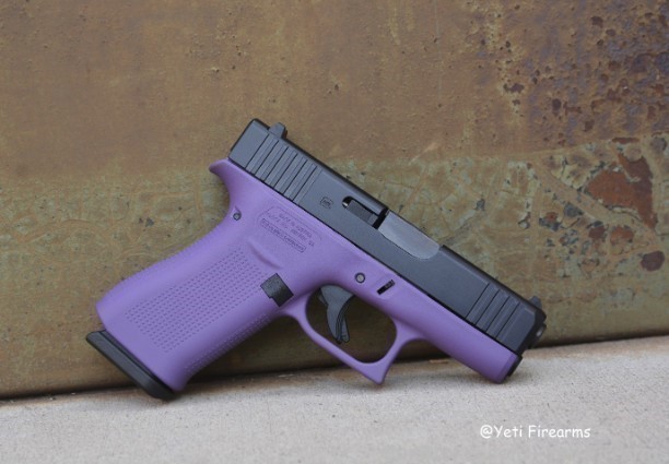 Glock 43X 9mm Black Slide Purple Frame No CC Fee-img-3