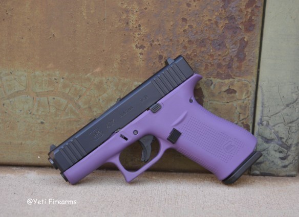 Glock 43X 9mm Black Slide Purple Frame No CC Fee-img-2