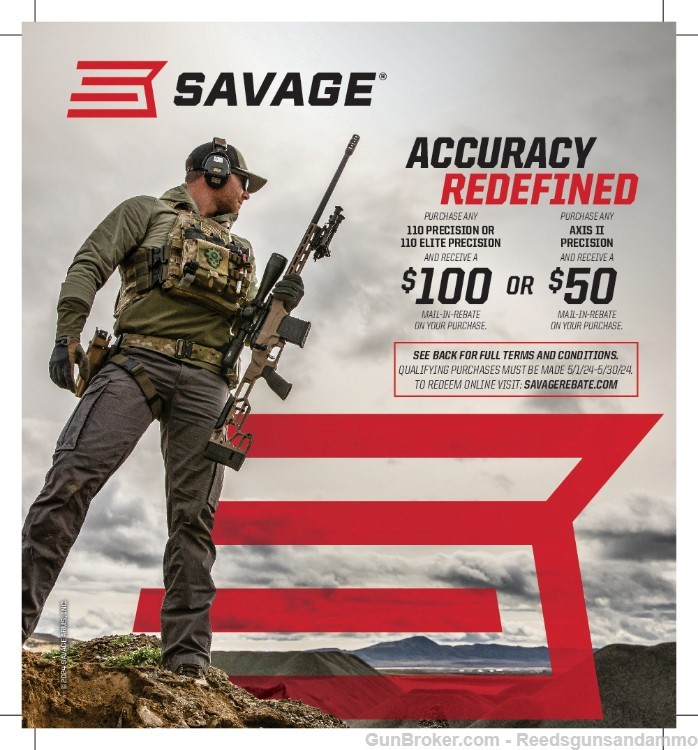 Savage 110 Precision FDE 300 PRC 24in 57593-img-1