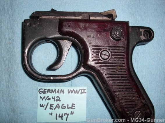German WWII MG42 Trigger Assembly w/ Eagle "147"-img-2