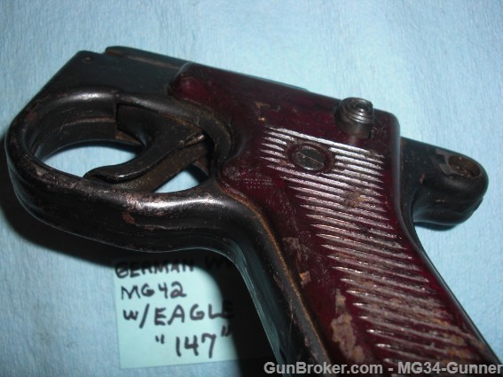 German WWII MG42 Trigger Assembly w/ Eagle "147"-img-9