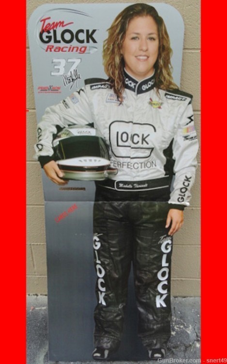 Glock Michelle Theriault Standee (Never used) Ideal for Glock or Race Fan!-img-0