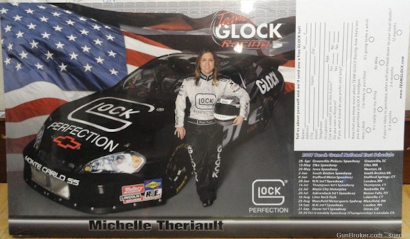 Glock Michelle Theriault Standee (Never used) Ideal for Glock or Race Fan!-img-5