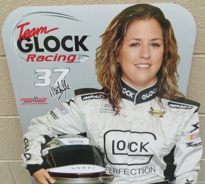 Glock Michelle Theriault Standee (Never used) Ideal for Glock or Race Fan!-img-1