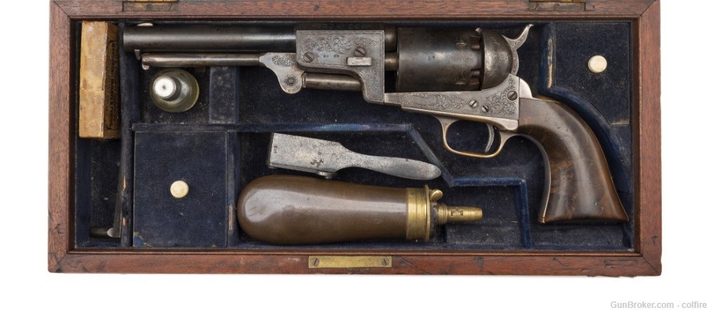 Cased Factory Engraved Colt 3rd Dragoon (AC239)-img-0