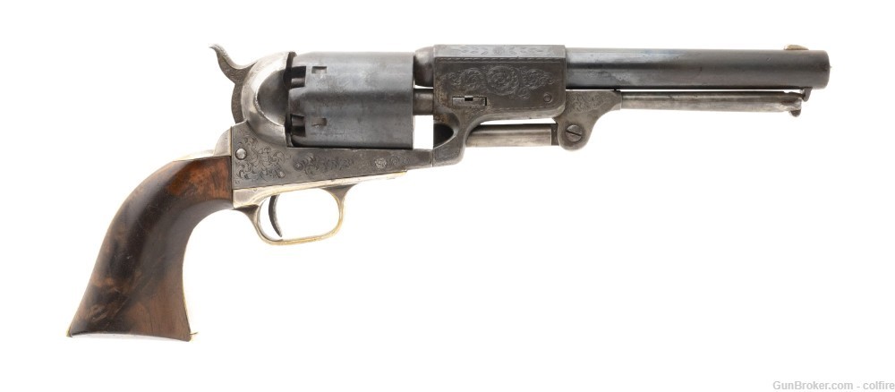 Cased Factory Engraved Colt 3rd Dragoon (AC239)-img-2