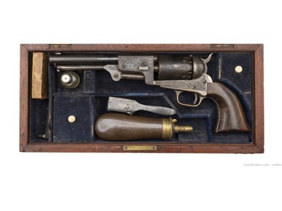 Cased Factory Engraved Colt 3rd Dragoon (AC239)