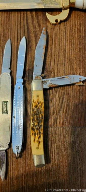 15 Pieces Vintage Assorted Pocket Knives Multi Tools Arabian Sword Lot-img-10