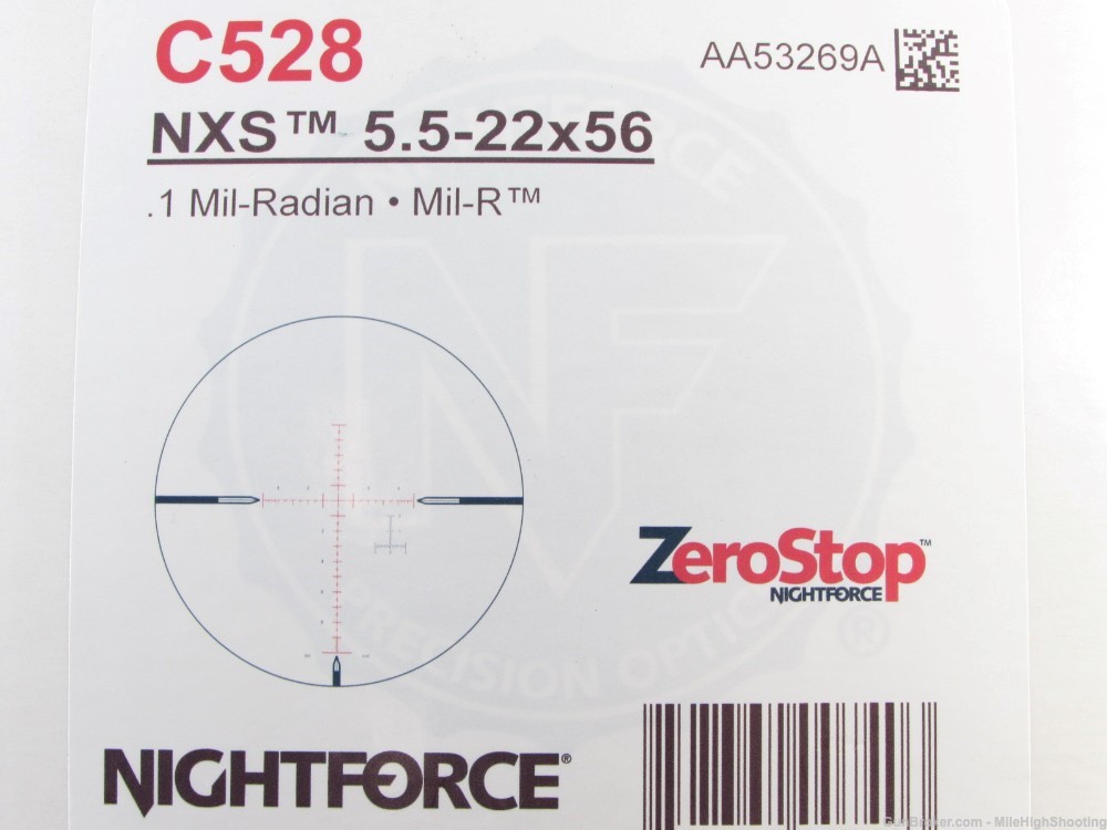 DEMO: Nightforce C528 NXS 5.5-22x56 ZeroStop .1Mil-Radian MIL-R -img-13