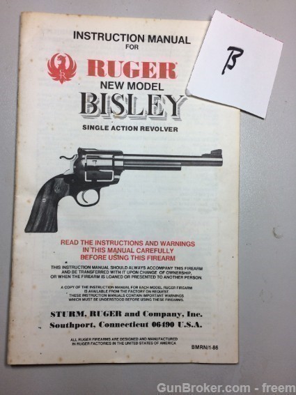 Ruger New Model BISLEY single action revolver-img-0