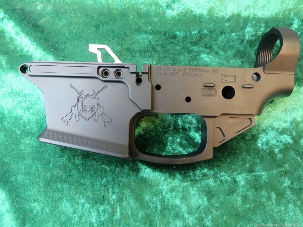 KE Arms 9MM Billet Lower Stripped, Glock Mag 1-50-01-062 - 11999/12000/01 -img-0